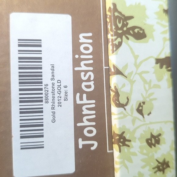 Gold JohnFashion Rhinestone Evening Slide - Picture 4 of 9